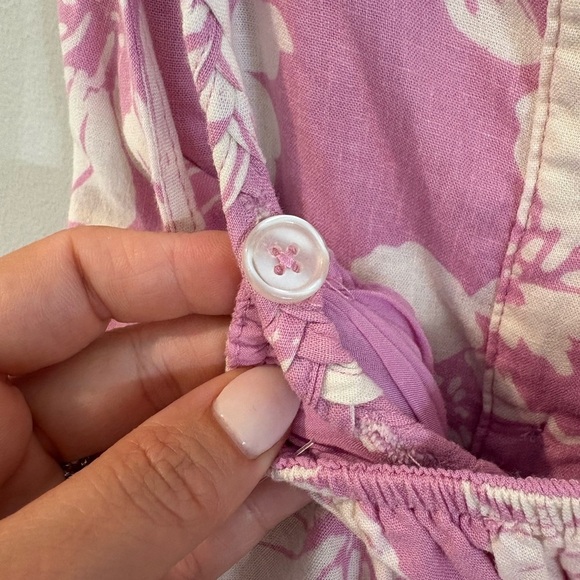 FREE PEOPLE The Perfect Floral Tropical Coastal Hawaiian Sundress Size Small - Picture 8 of 10